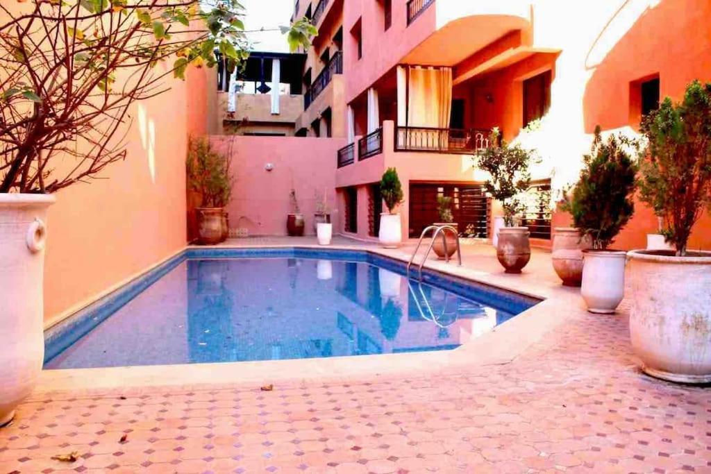 Cosy Appartement Au Coeur De Gueliz Marrakesh Esterno foto